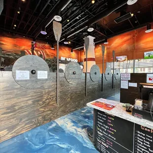 the interior of the restaurant