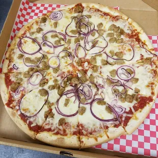 Villa pizza is delicious.