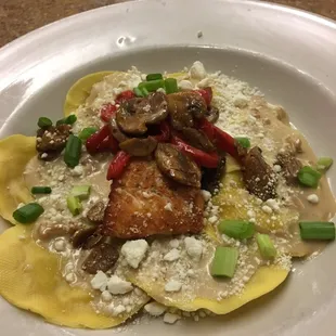 Salmon Special. Salmon was good, the gnocchi and sauce was questionable.