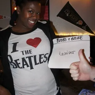 She loves the Beatles and Trivia Night