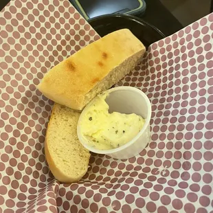 Complimentary bread and butter