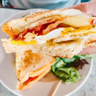 Fried Egg and Pancetta Sandwich