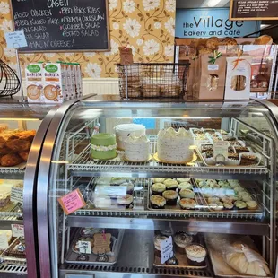 The bakery case is seasonally festive!!