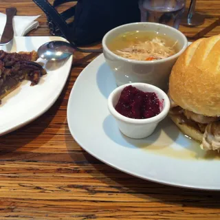 Thanksgiving on a Bun Sandwich