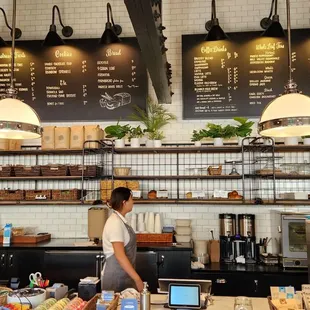 a man standing in front of the counter