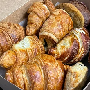 a box of croissants