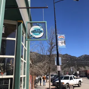 Business sign.