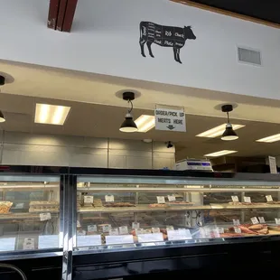 a view of the counter area