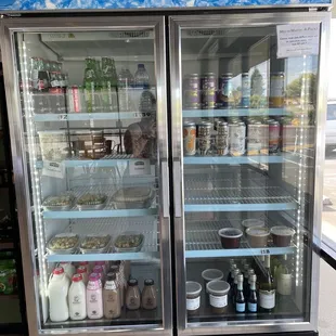 a refrigerated display case