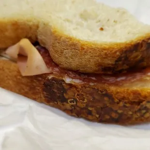 The sourdough had a great chewy crust.