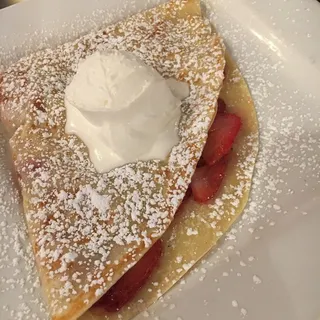 Strawberries and Cream Crepe