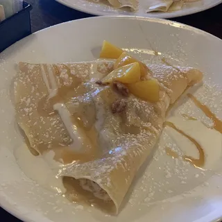 Peaches and Cream Crepe