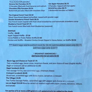 12/2022 breakfast menu.