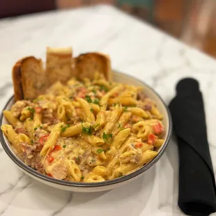 Spicy Louisiana Chicken and Sausage Pasta