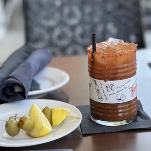 Bloody Mary with Snacks