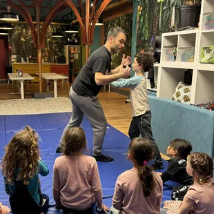 Kids love our practical self-defense classes, focused on getting to safety faster. They have a blast.