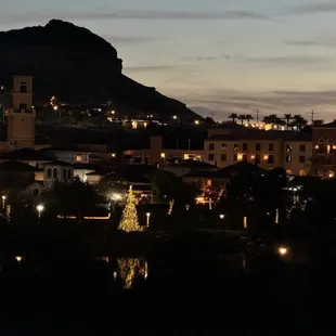 Night view of the village