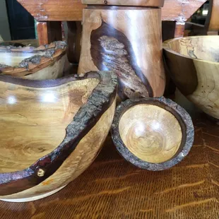Beautiful wood turnings by a local artist