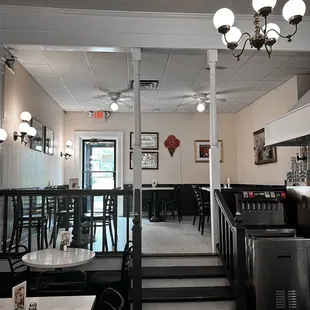 the interior of the restaurant