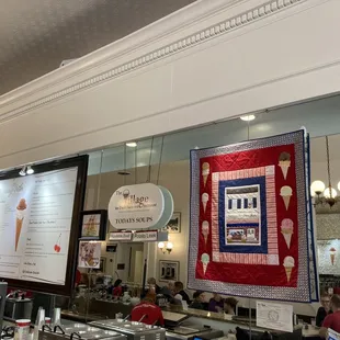 the interior of the restaurant