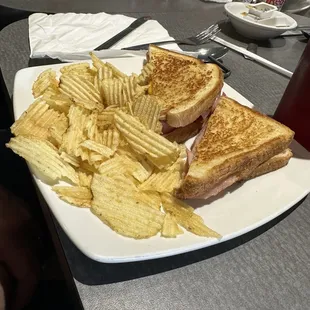 Ham and cheese sandwich