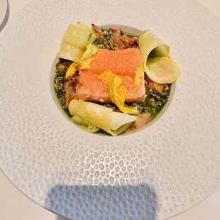 Olive Oil Poached salmon