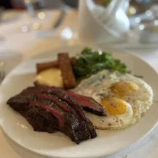 wagyu steak &amp; eggs