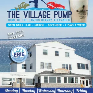 Village Pump Fall Menu 2016