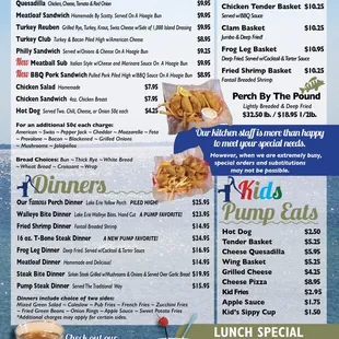 Village Pump Fall Menu 2016