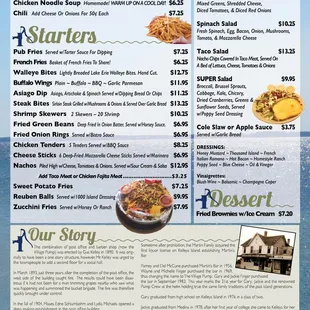 Village Pump Fall Menu 2016