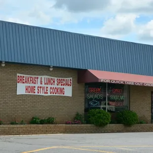 the outside of the building
