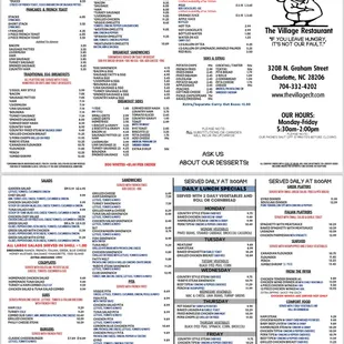 Menu 10/2023