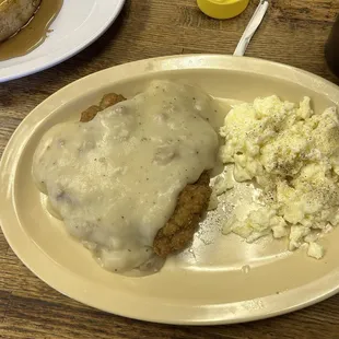 Country Fried Steak and egg whites