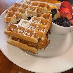 Chicken and Waffle Sandwich