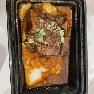 Short rib over polenta. Also $17.