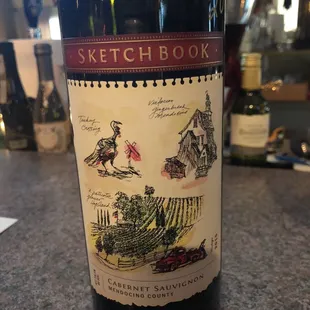 a bottle of wine