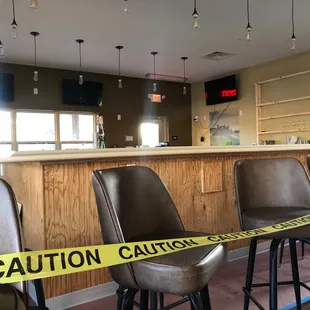 New bar is not open yet.