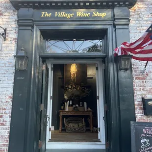 the entrance to the shop