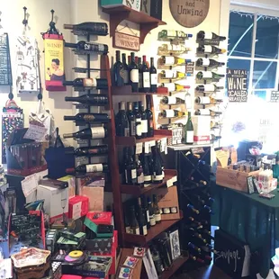 Good selection of US and international wines