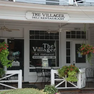 the front of the restaurant