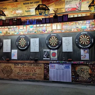 darts on the wall