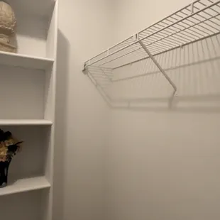 Toured unit with updated renovations and wire racks.