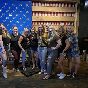 a group of women posing for a picture