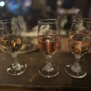 Rosé flight