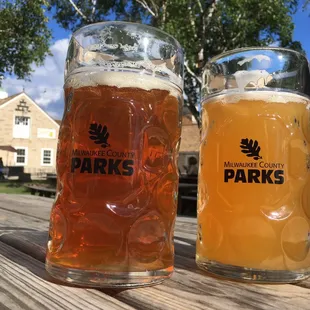Beer from St. Francis Brewing Company at Humboldt Park Beer Garden