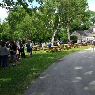 Beautiful beer garden