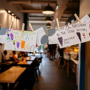 Birthday Love Notes from our sweet guests :)