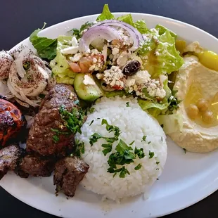Beef Kabob Plate. Decadent!