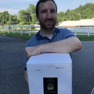 We walked out with a box of wine! So good!!
