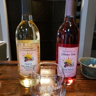 Peach and rose wine